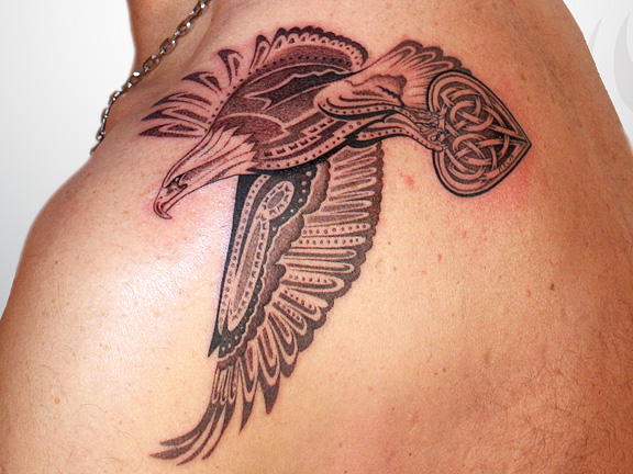 tribal eagle tattoo designs
