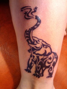 Elephant Tattoo Tribal