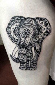 Elephant Tribal Tattoo