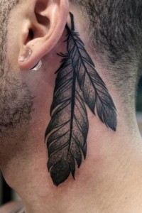 Feather Tribal Tattoo