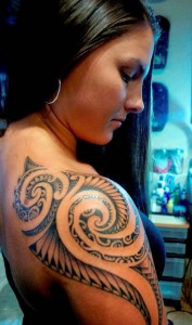 Feminine Arm Tribal Tattoos