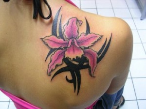 Flower Tribal Tattoo Designs