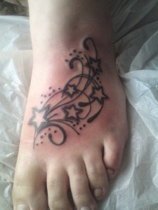 Foot Tribal Tattoo