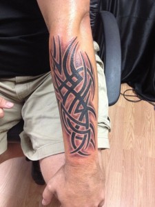 Forearm Tribal Tattoo