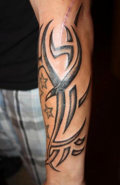 My forearm tribal tattoo