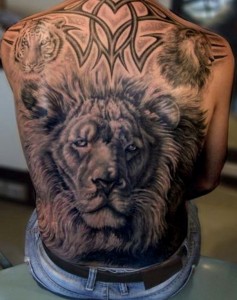 Full Back Tribal Tattoo