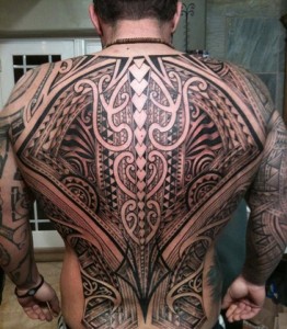 Full Back Tribal Tattoos