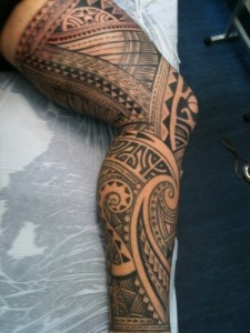 Full Leg Tribal Tattoos