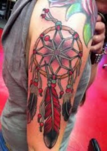 Hawaiian Tribal Dreamcatcher Tattoo