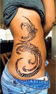 Hawaiian Tribal Rib Tattoos