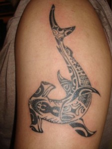 Hawaiian Tribal Shark Tattoo