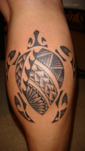 Hawaiian Tribal Turtle Tattoos