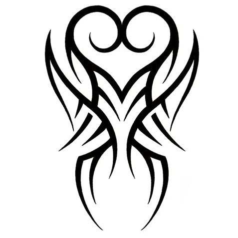 20 Beautiful Tribal Heart Tattoos