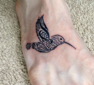 Hummingbird Tattoo Tribal