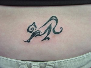 Images of Tribal Cat Tattoo