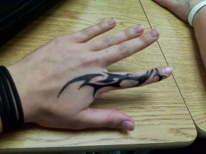 Images of Tribal Finger Tattoos
