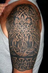 Irish Tribal Sleeve Tattoos