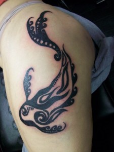 Koi Fish Tribal Tattoo