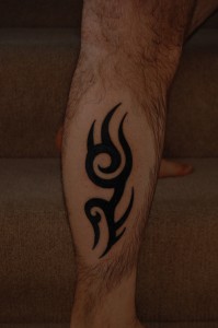 Leg Tattoo Tribal