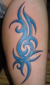Leg Tribal Tattoo Designs