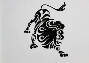 Leo Tribal Tattoo Designs