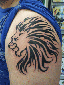 Leo Zodiac Tribal Tattoos