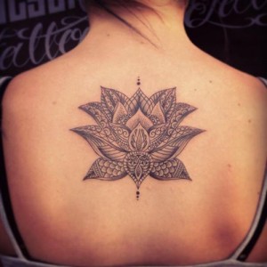 Lotus Flower Tribal Tattoo