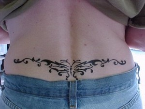 Lower Back Tribal Tattoos for Women