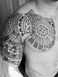 Maori Tribal Tattoo Chest