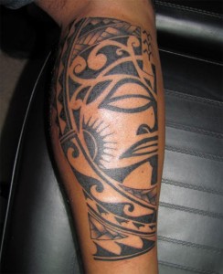 Mens Tribal Leg Tattoos