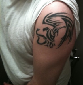 Mexican Eagle Tribal Tattoo