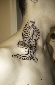 Neck Tattoo Tribal