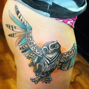 Owl Tattoo Tribal