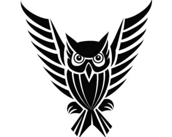 Owl tattoo design stock vector Illustration of mascot  175161622