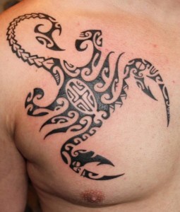 Polynesian Scorpion Tattoo