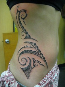 Polynesian Side Tattoo