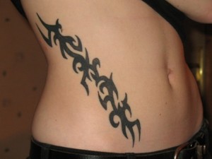 Rib Tribal Tattoo