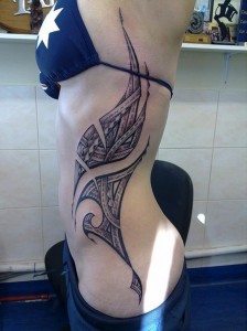 Rib Tribal Tattoos