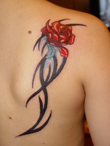 Rose Tribal Tattoos