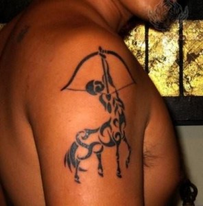 Sagittarius Tattoos Tribal