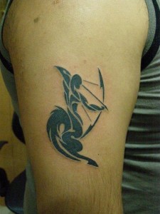 Sagittarius Tribal Tattoo