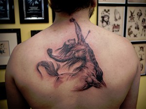 Sagittarius Tribal tattoos for Guys