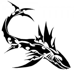Shark Tribal Tattoo