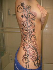 Side Tribal Tattoos for Girls