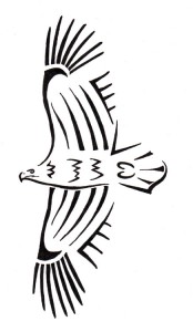 Simple Tribal Eagle Tattoo