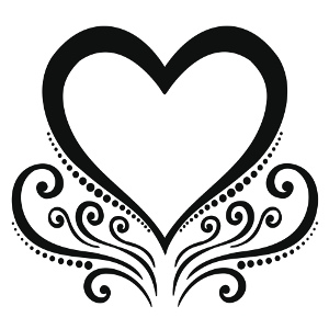 Tribal Tattoo Heart Vector Images over 1100