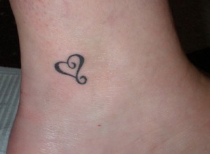 Small Tribal Heart Tattoos