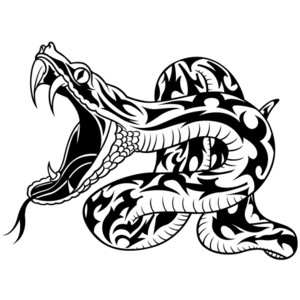 Snake Tribal Tattoo for Men