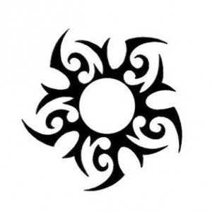 Sun Tribal Tattoo