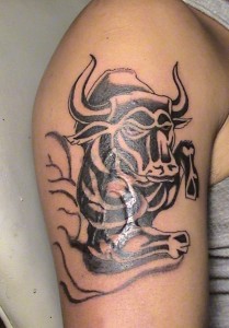 Taurus Tribal Tattoos for Men